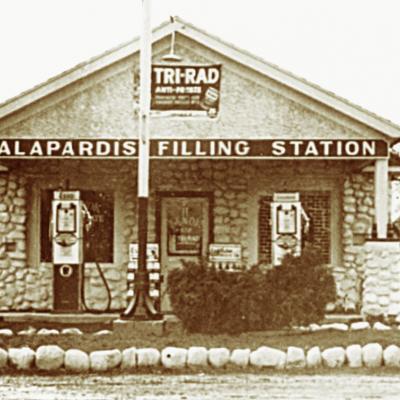 Malapardis Filling Station— circa 1945